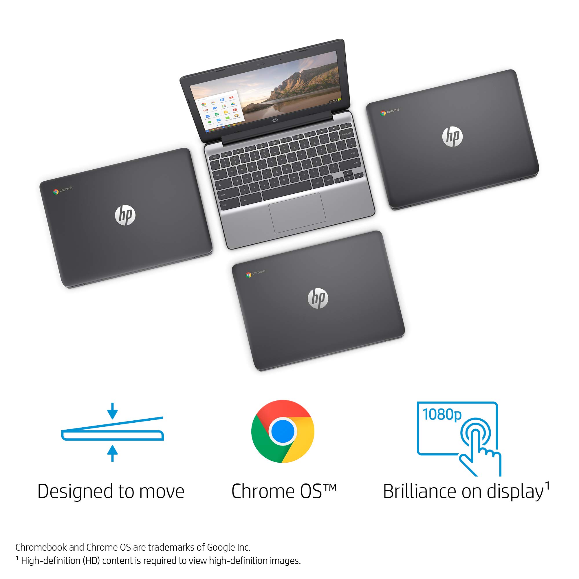 Amazon.com: HP Chromebook 11-Inch Laptop, Intel Celeron N3060