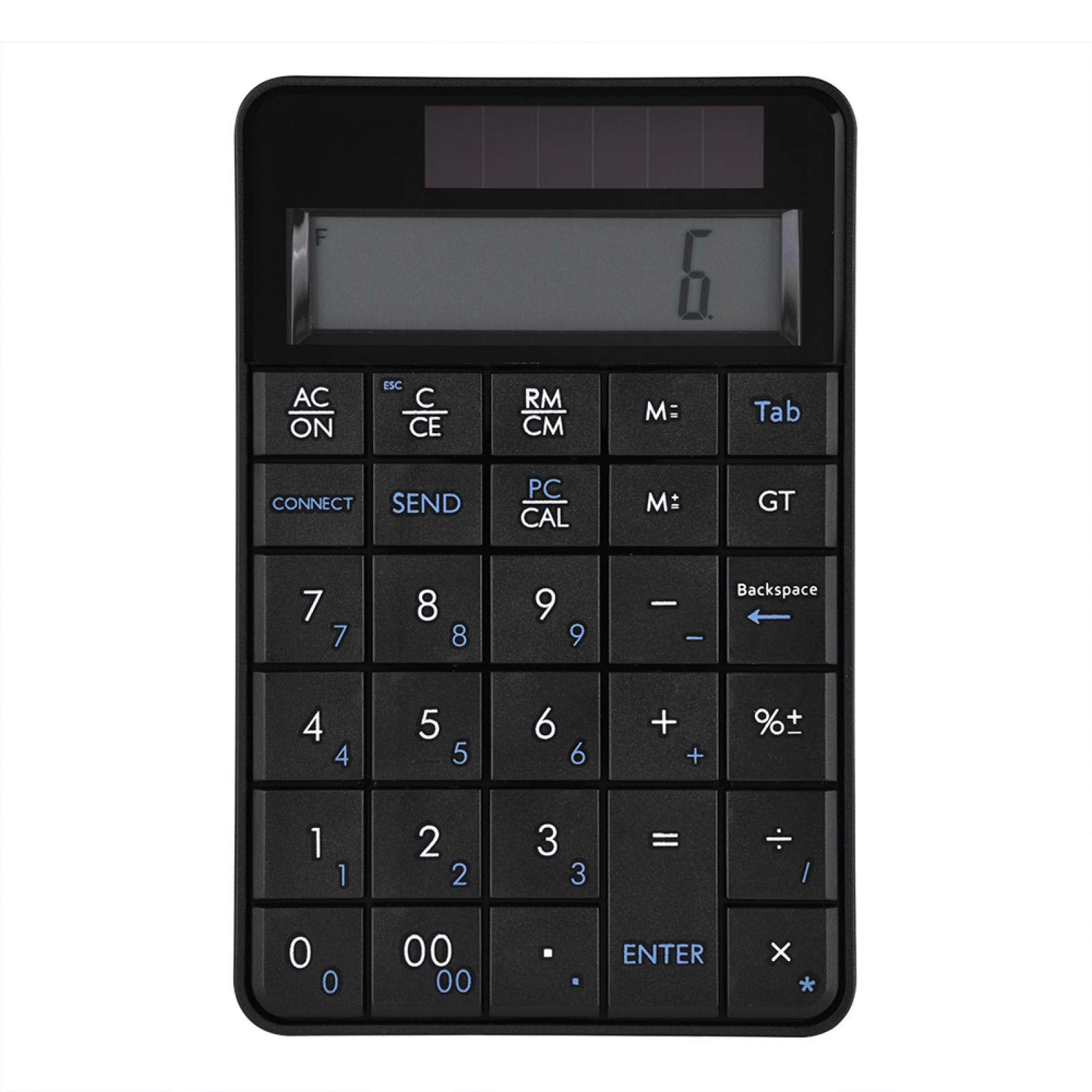 Liukouu Mini 2.4G USB Wireless 2 in 1 29 Keys Numeric Keypad Keyboard & Calculator with LCD Display