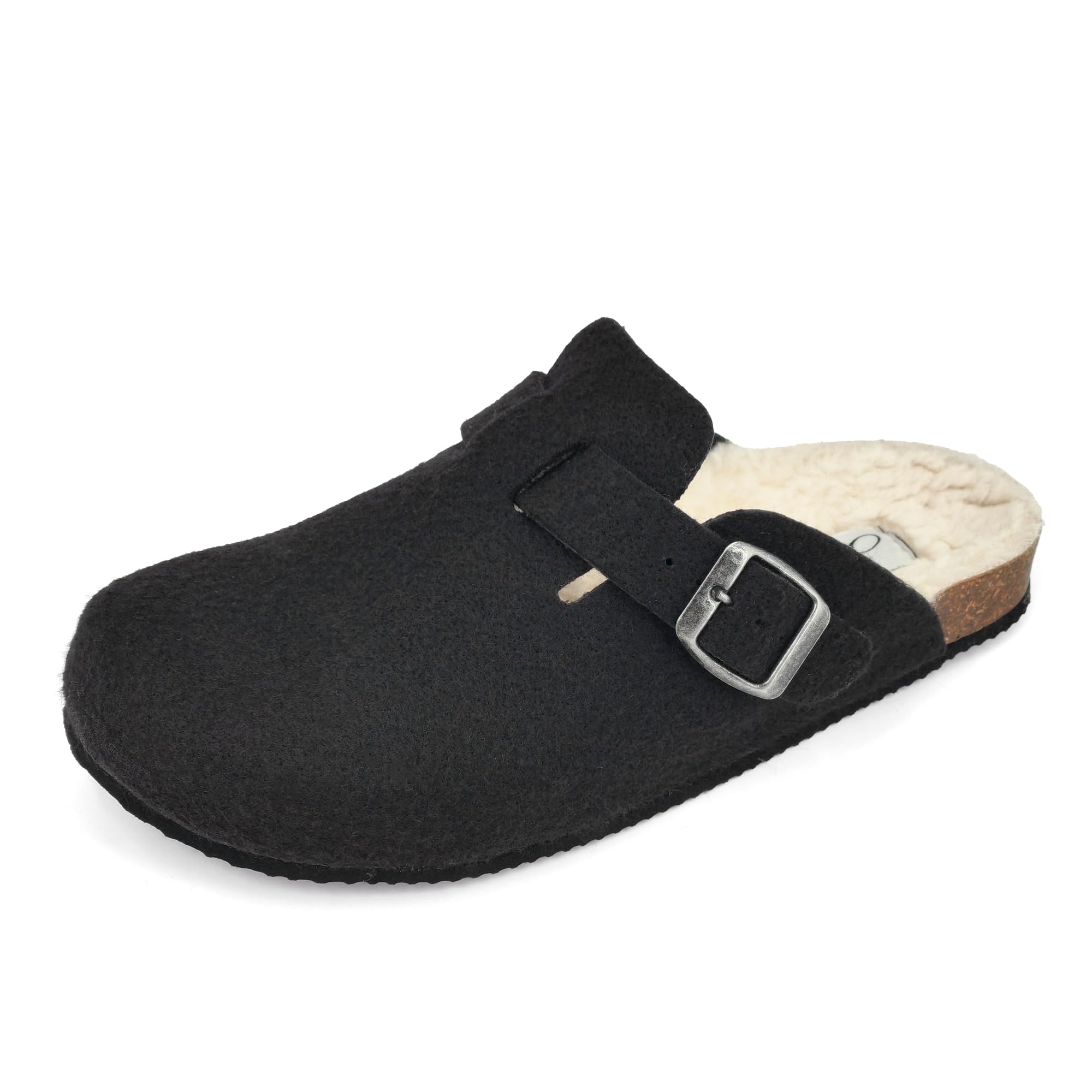 JOMIX Hausschuhe Damen Pantoletten Winter Bequeme Gefüttert Filzpantoffeln Made in Spanien