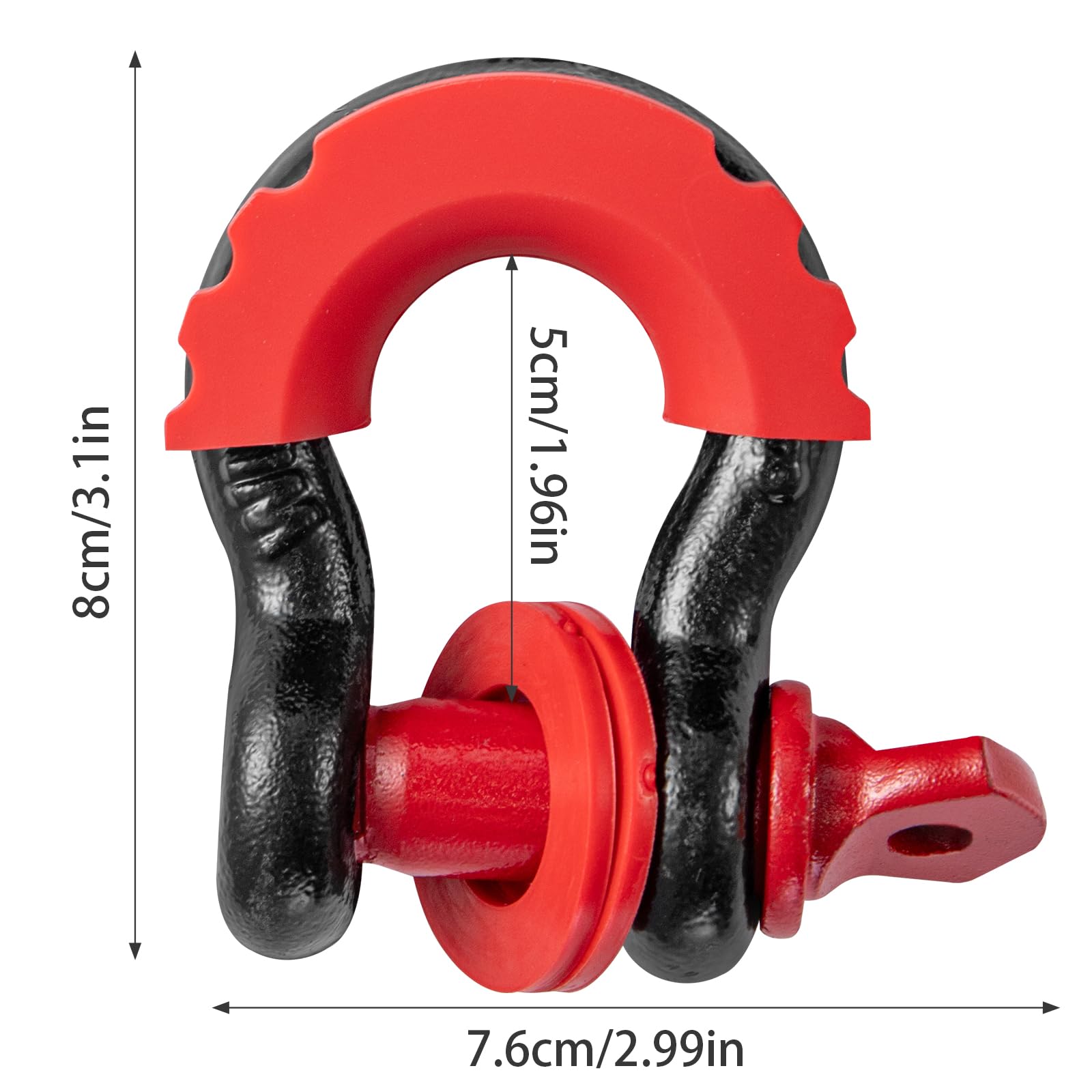 10T (22,000 Lbs) Hochleistungs-Abschleppseil 5M x 5CM Premium Nylon Abschleppgurt mit 2 verstärkten Haken und 1 Paar Handschuhen für Auto, SUV, LKW, Geländewagen (Orange)