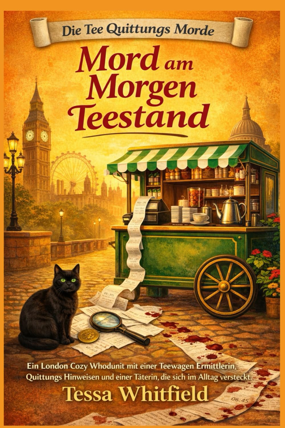 Mord am Morgen Teestand: Ein London Cozy Whodunit mit einer Teewagen Ermittlerin, Quittungs Hinweisen und einer Täterin, die sich im Alltag versteckt (Die Tee Quittungs Morde)