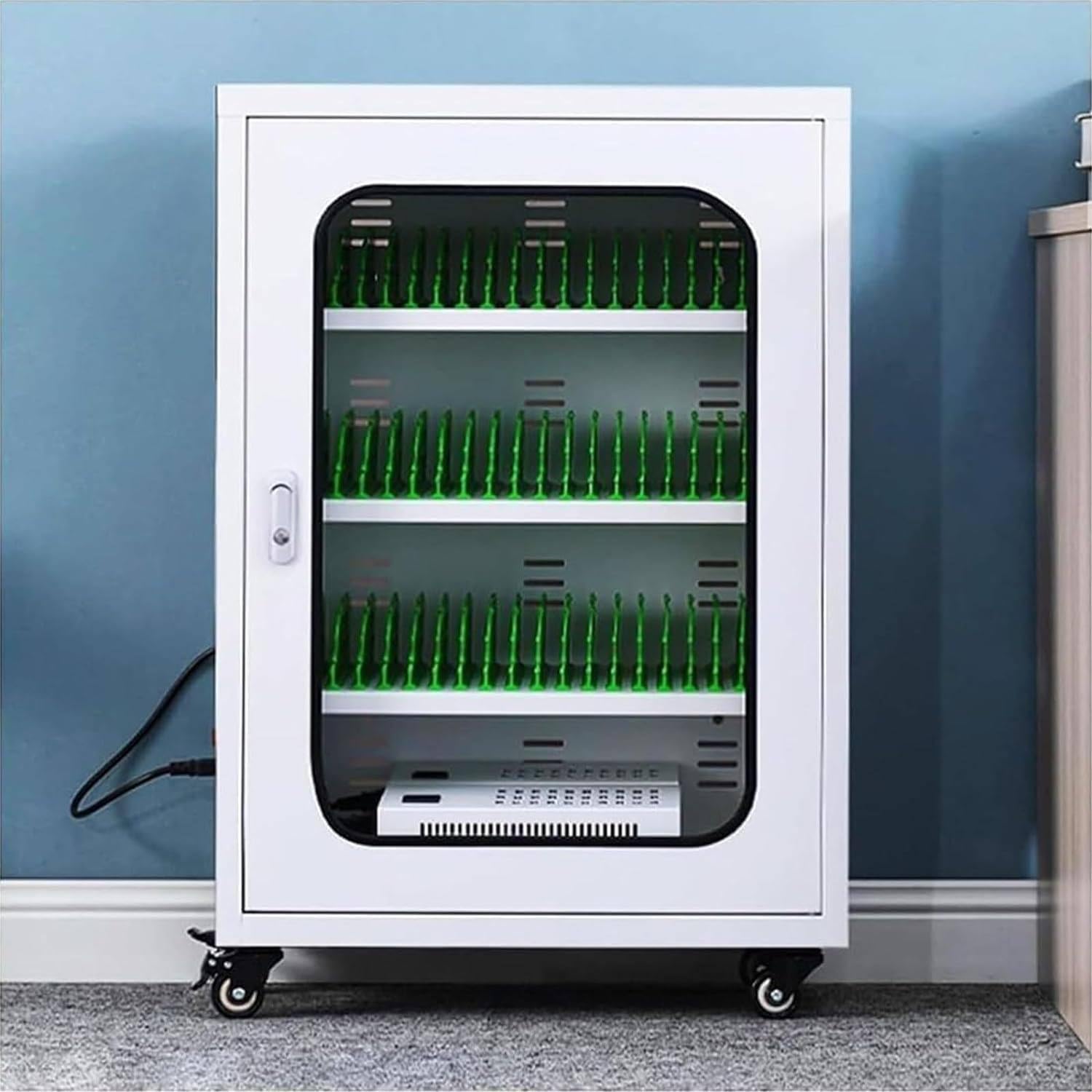 GTHTUHFD Portable Phone Charging Station,Nized 12-Slot Charging & Storage Cabinet For Rechargeable Devices,Mobile Phone Charger Holder,Efficient Charging Solution,12Slots-12S,50Slots