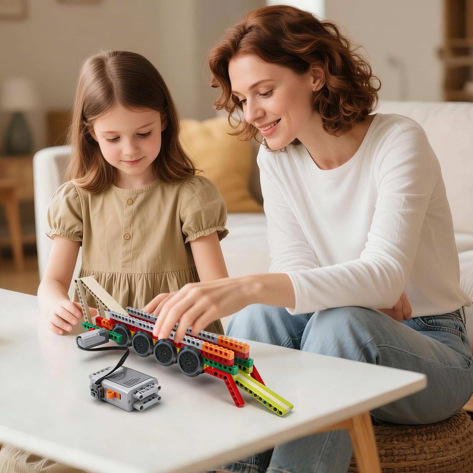 Kit de motor técnico de 36 piezas, juego de motor de funciones de potencia, extensión de piezas de servo cambio, cable de control remoto compatible con las principales marcas, accesorios de