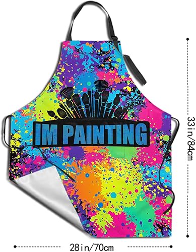 Miniatura 2 de Delantal divertido delantal de poliéster con bolsillo para cocinar cocina asado adultos