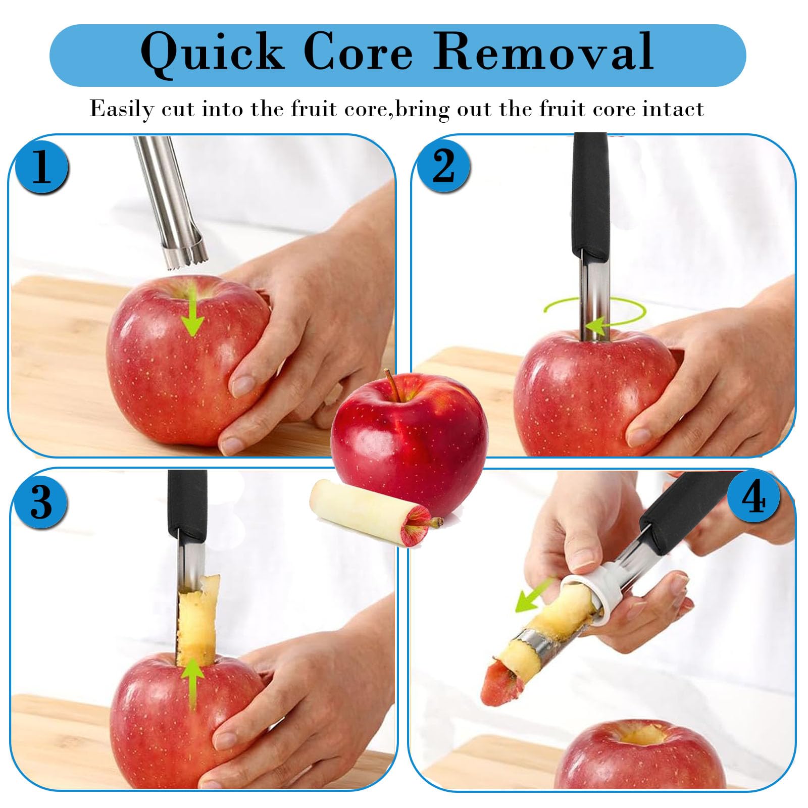 Apple Corer and Slicer 2Pcs Set - Image 4