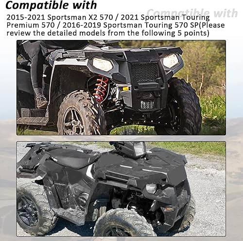 Miniatura 4 de Kojem Estante de almacenamiento frontal compatible con Polaris Sportsman 450 570 SP X2 ETX 2015 Hawkeye 325 2X4 / Farmhand HD 450 2x4 2017 2x4