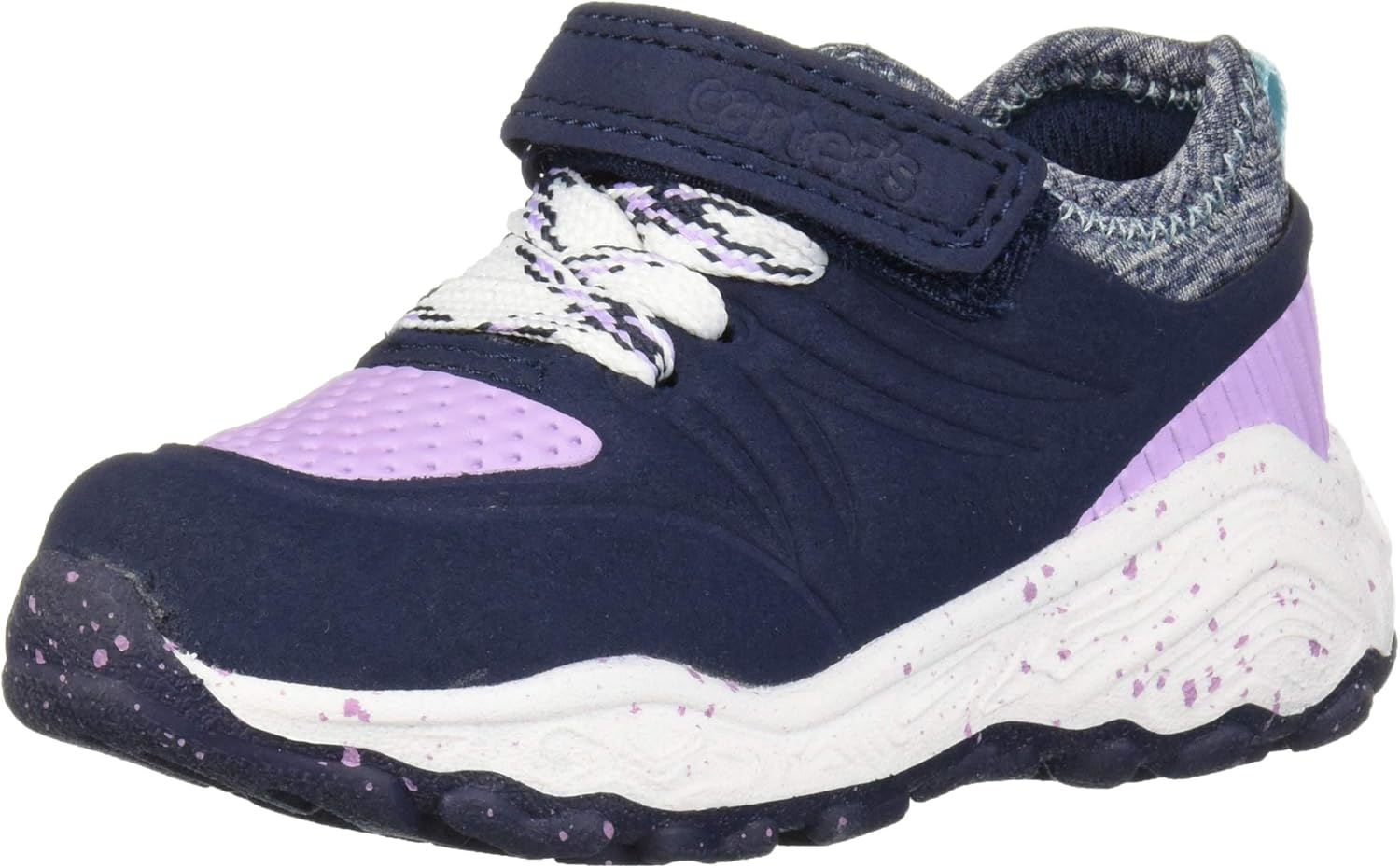 carter's Girls' Unit Sneaker, Navy, 4 M US Toddler