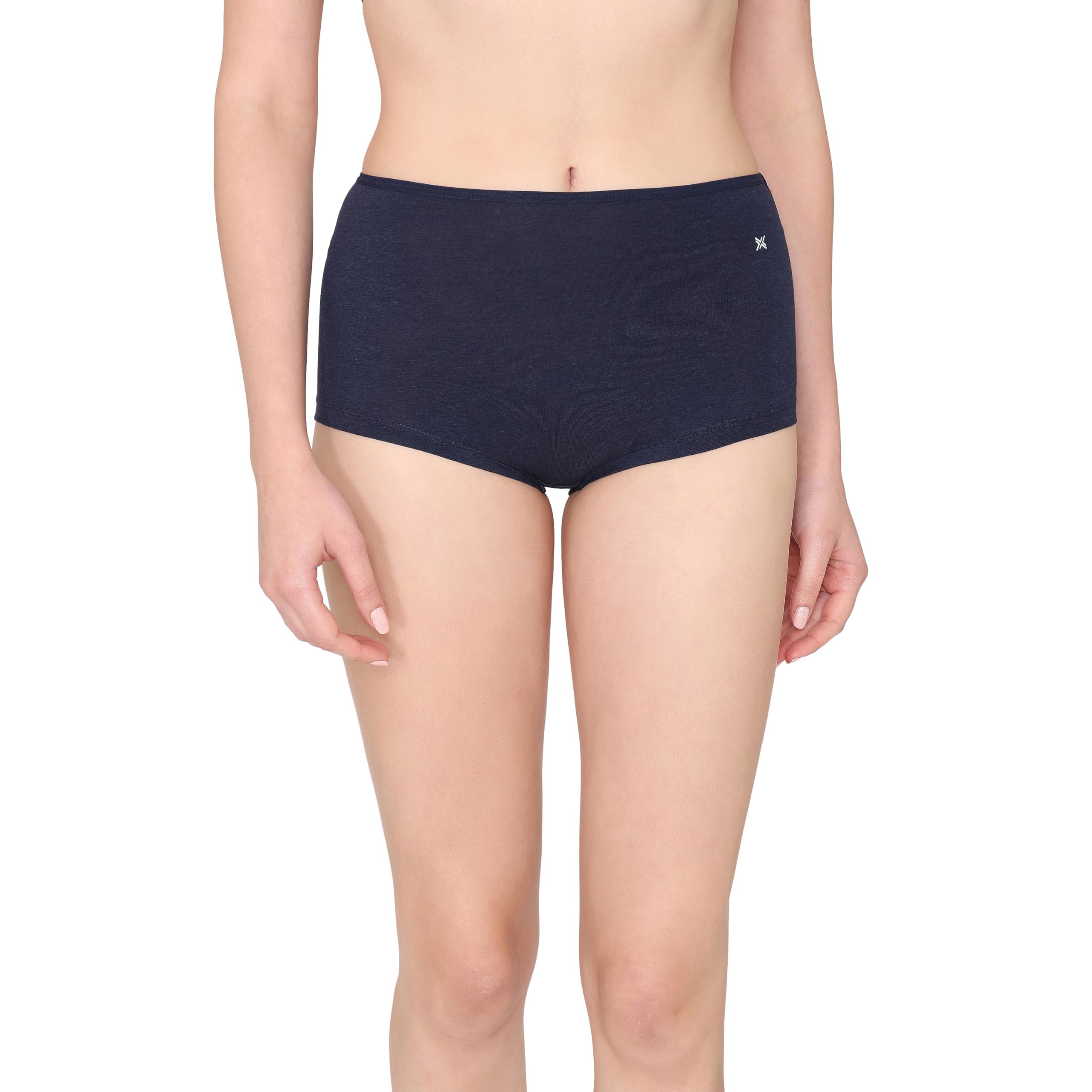 LAVOS Boy Shorts for Women, Bamboo Cotton Underwear for Womens, Girls Boys Short Pants for Regular Wear, Mid Waist Soft Elasticated Boxer Briefs, Long Boyshorts Panties for Ladies