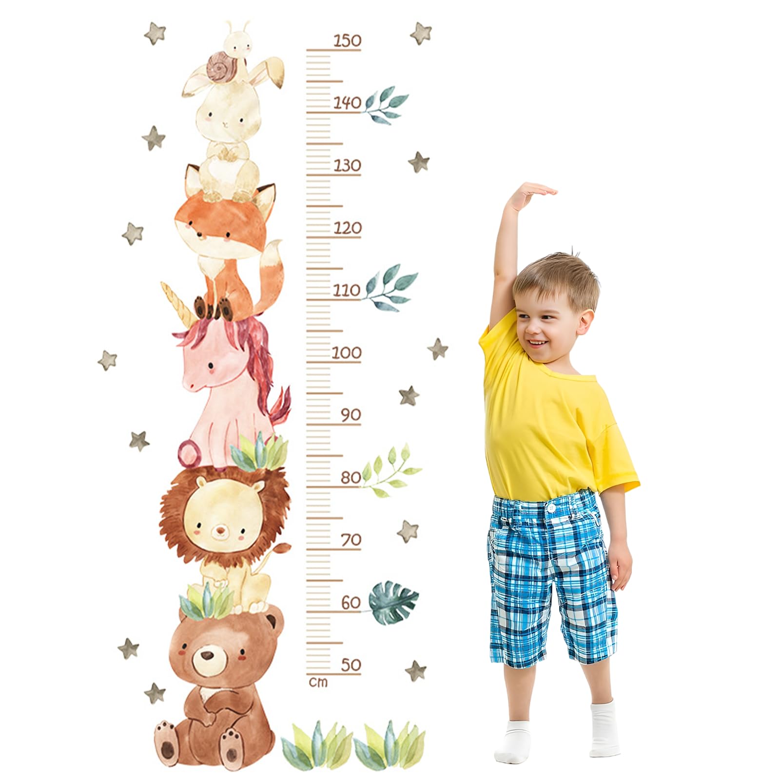 Tetto da parete per bambini 50-150 cm, adesivo giungla