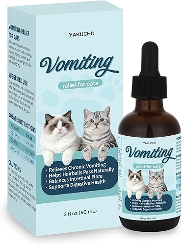 Alivio de vómitos para gatos, remedio para el vómito de los gatos, líquido probiótico de apoyo digestivo, ayuda a reducir las bolas de pelo, alivia