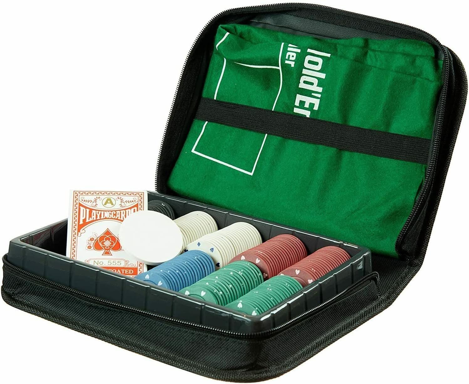 Travel Poker Set - Poker King Texas Hold Em
