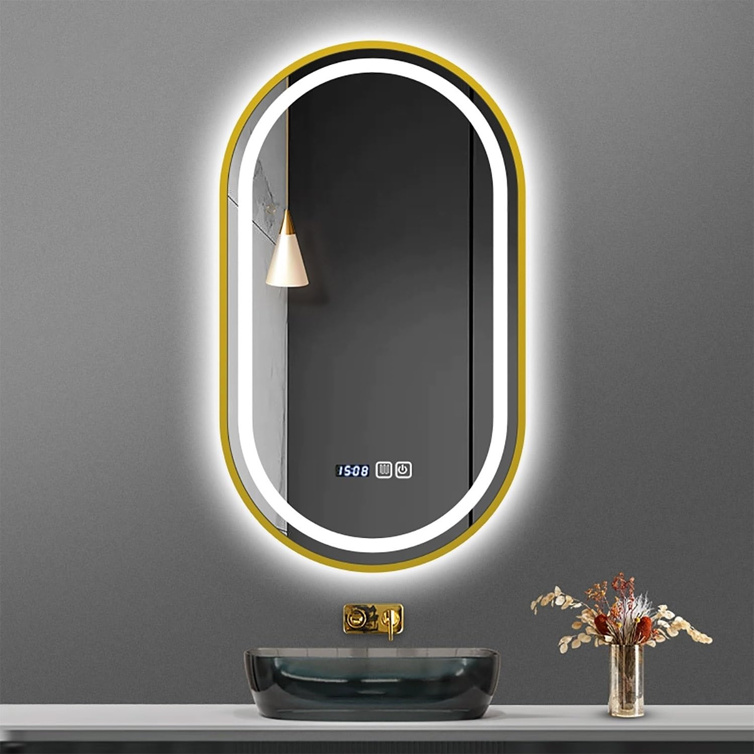 FGXHHS Anti-Fog with LED Illuminated Dimmable Lighting
