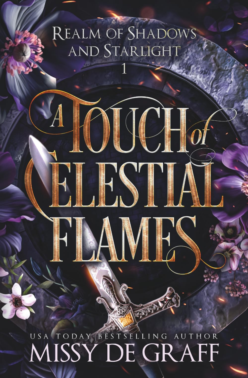 A Touch of Celestial Flames: a Steamy Fae Fantasy Romance (Realm of Shadows and Starlight)
