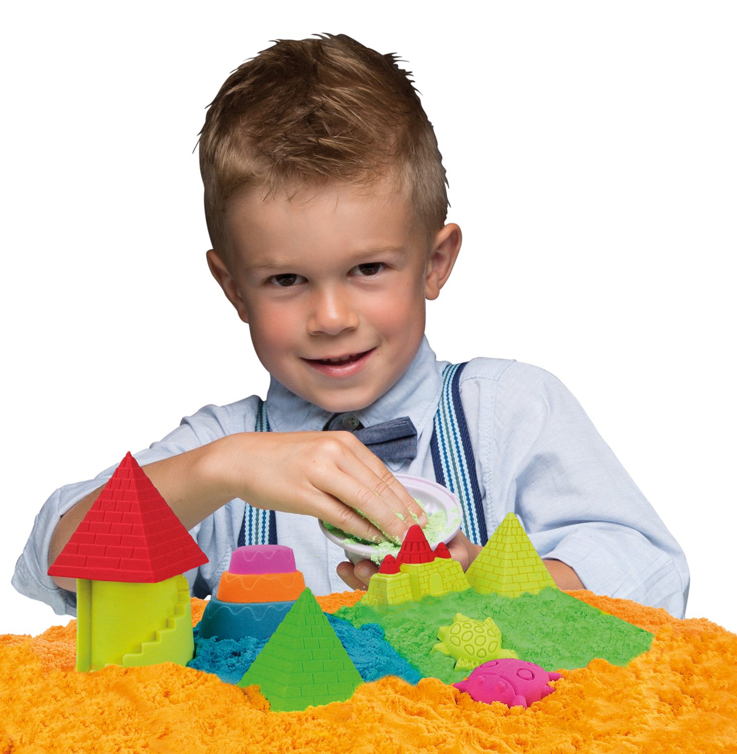 CRAZE MAGIC SAND | Magischer Sand 6er Pack , 6x Dose Knetsand in 6 Farben , bunter magischer Sand Nachfüllset , 510 g