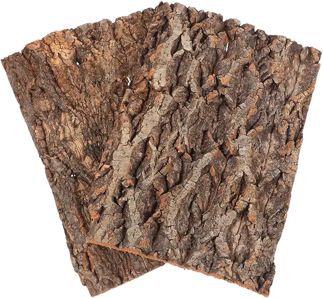 Garneck Cork Bark Backsplash for Terrarium 100x50cm, Pack of 2 - Natural Reptile Climbing Surface