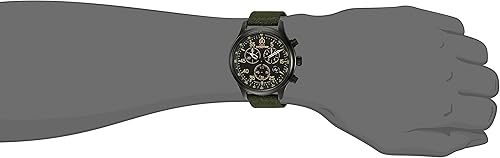 Miniatura 5 de Timex Men's Expedition Field Chrono Analog Quartz Silicone Strap, Black, 20 Casual Watch (Model TW4B207009J)