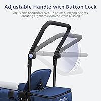 Vista 8 de Stroller Wagon for 2 Kids, Baby Wagon Stroller with Adjustable Handle for Infants and Toddlers (Light Blue)