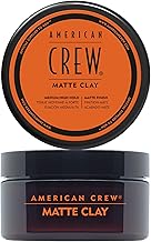 American Crew Matte Clay Men's Hair Wax, Medium/High Hold & Matte Finish, Gives Texture and Control, 85 g