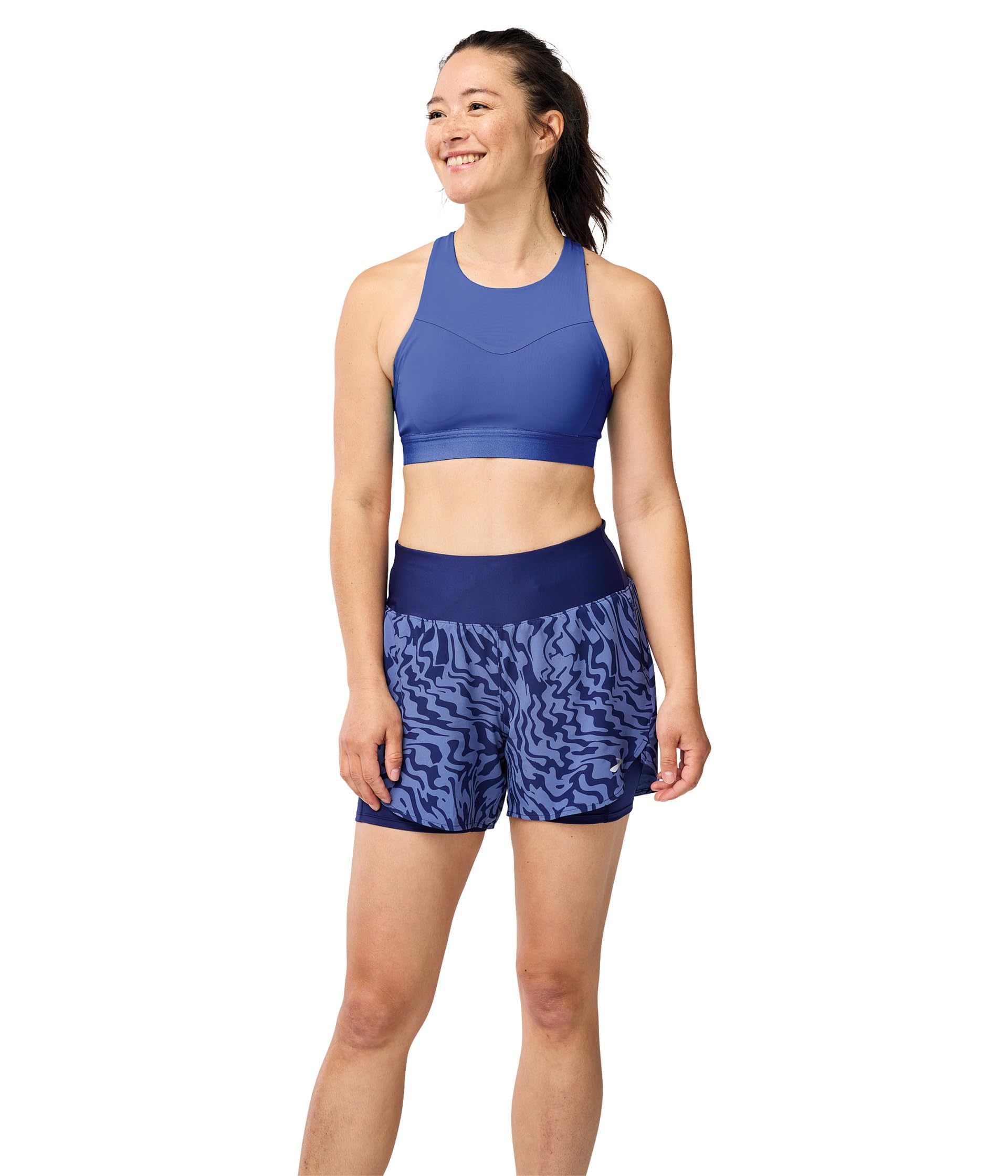 Brooks Damen Racerback Sport-BH, Undurchsichtige