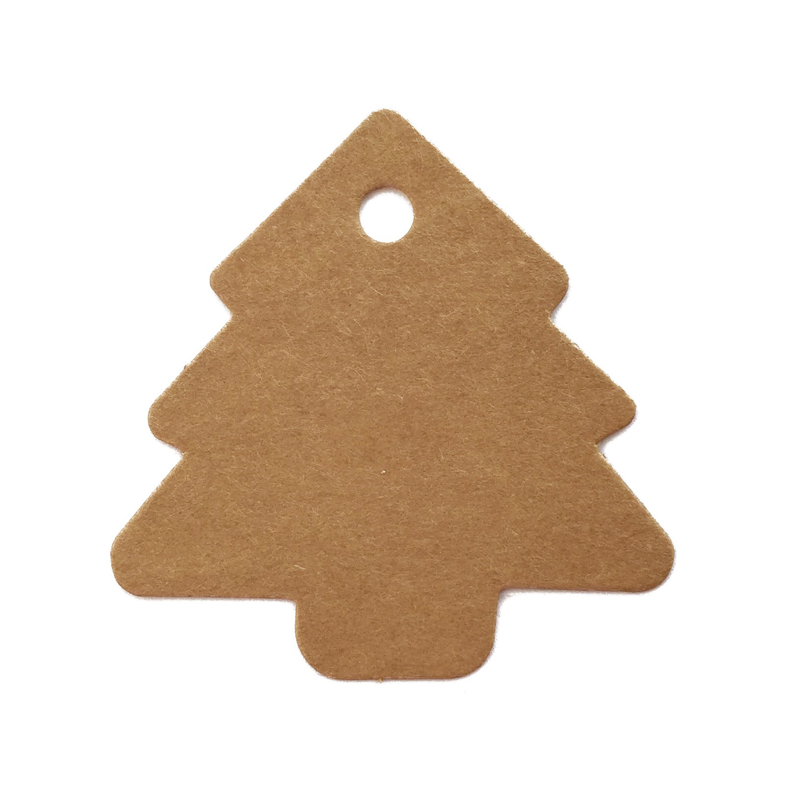 Étiquettes sapin de Noël en kraft avec ficelles jute pour cadeaux