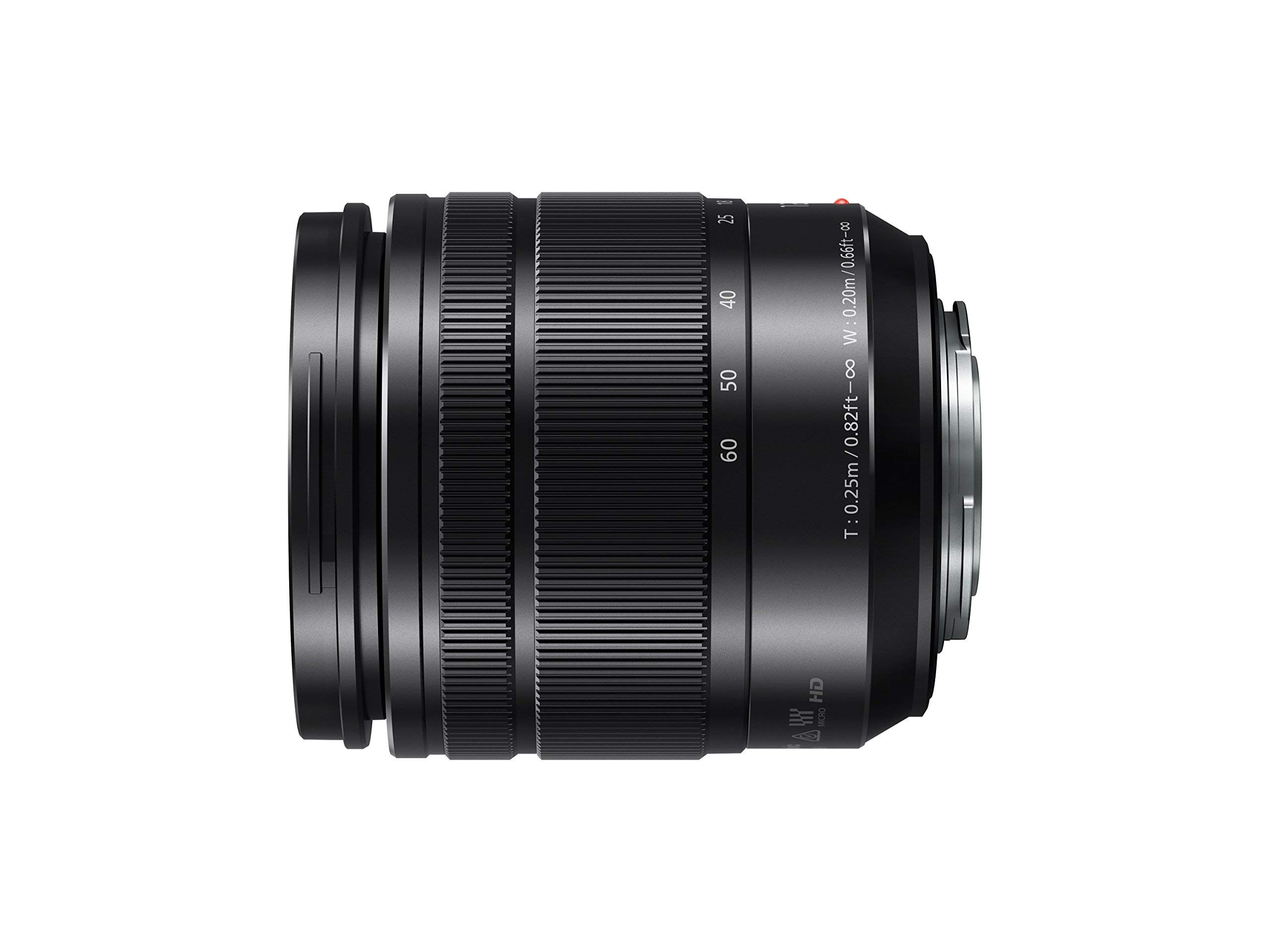 Panasonic H-FS12060E LUMIX G Vario 12-60 mm F3.5-5.6 ASPH. Objectif (Zoom 5X, stabilisateur d'image Power O.I.S, Protection Contre la poussière/Les éclaboussures) Noir (reconditionné)