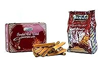 Vista 1 de Hemani Lata de sándalo puro de 2.2 lbs - Suministro a granel de incienso de sándalo premium Quema diaria y regalos Halal Desde 1949