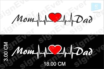 signEver I Love Dad Sticker All Bikes 