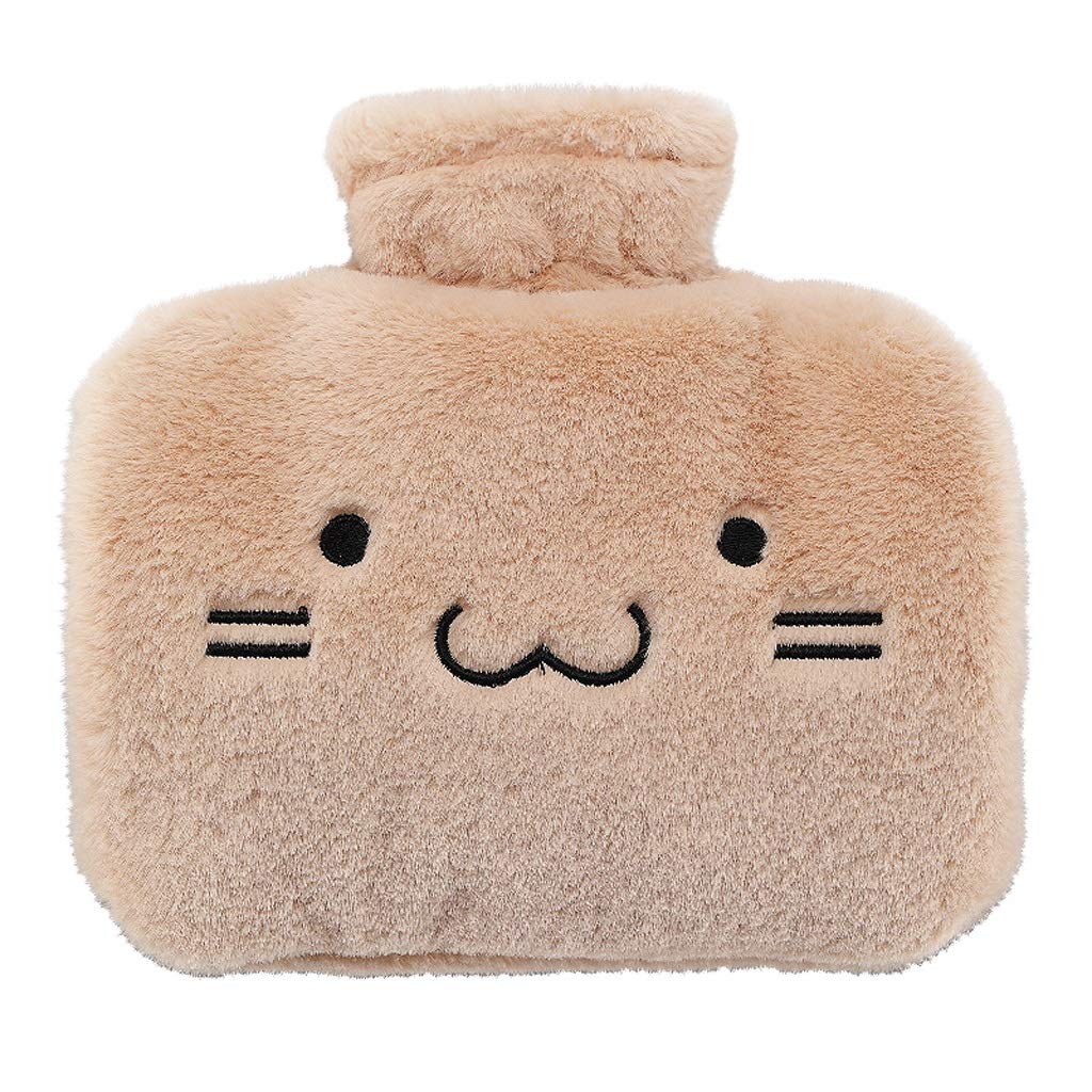 Termofory, Butelki na gorącą wodę Torba Klasyczna gumowa(Beige)