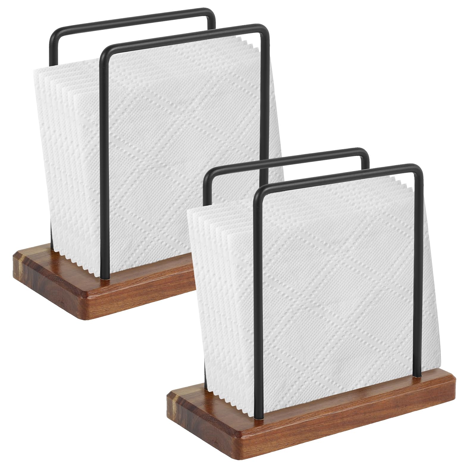Amazon | Shuiling 15.3*14.5*7.4cm ナプキンスタンド 2個セット 紙
