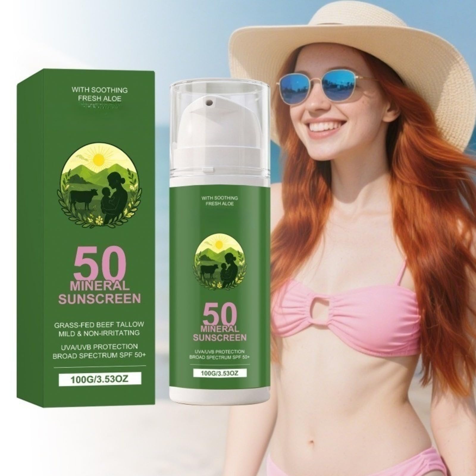 Crème solaire bébé, Crème solaire minérale, Crème solaire à l'aloe vera
