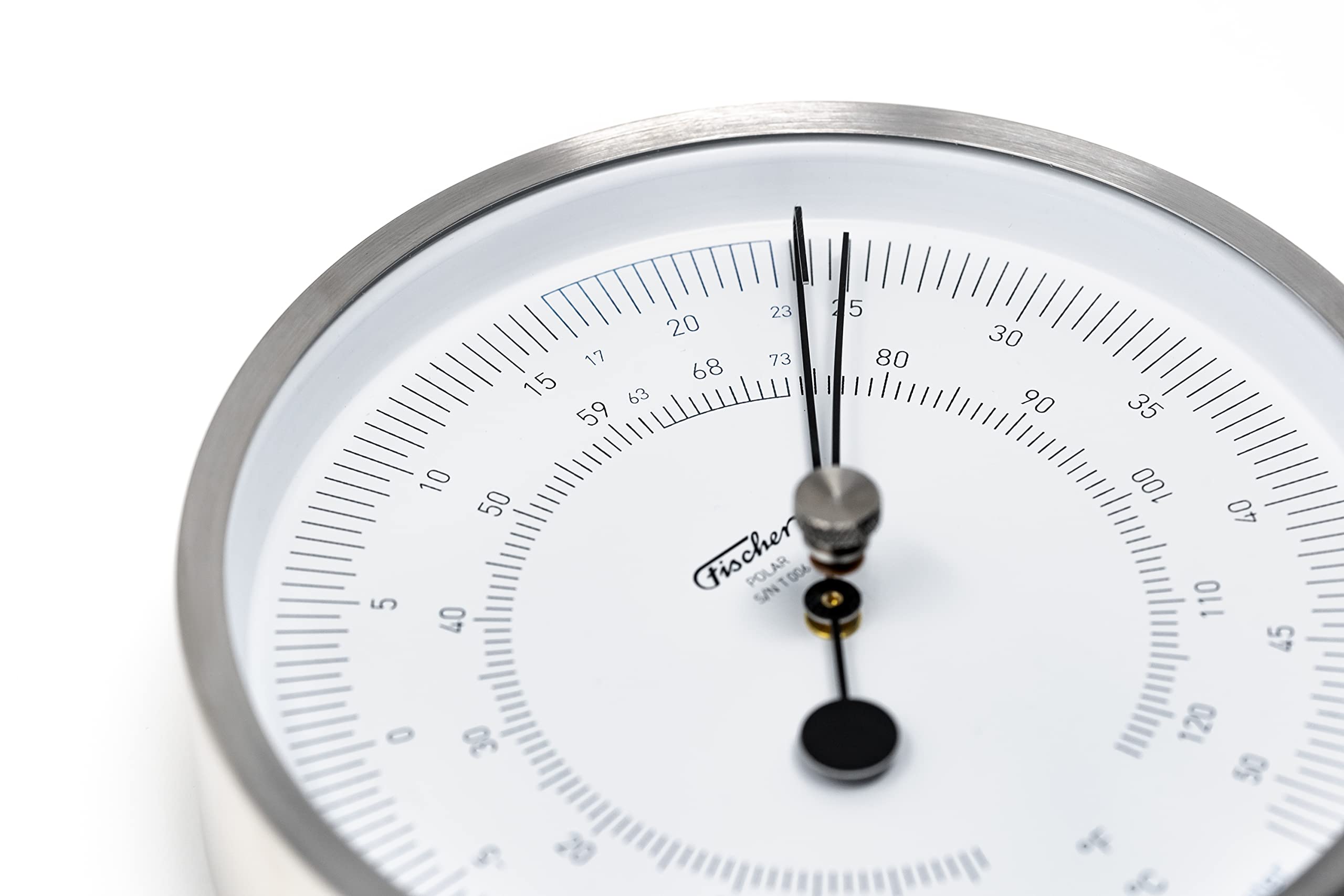 Fischer 1608T-01 - Termómetro polar, Celsius y Fahrenheit, acero inoxidable | Termómetro bimetálico, 133 mm de diámetro, fabricado en Alemania