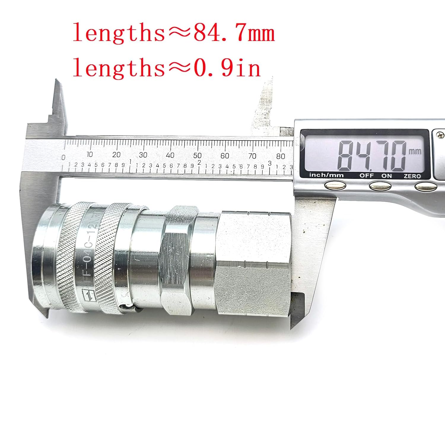 1/2"Skid Steer LAT Face Hydraulic Quick Connect Couplers for Skid Steers loaders Including for Bobcat for Case for New Holland for Kubota, and Many Others