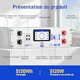 Batterie Rack Wattcycle 48V 100Ah LiFePO4 5120Wh + câble d'extension - 7