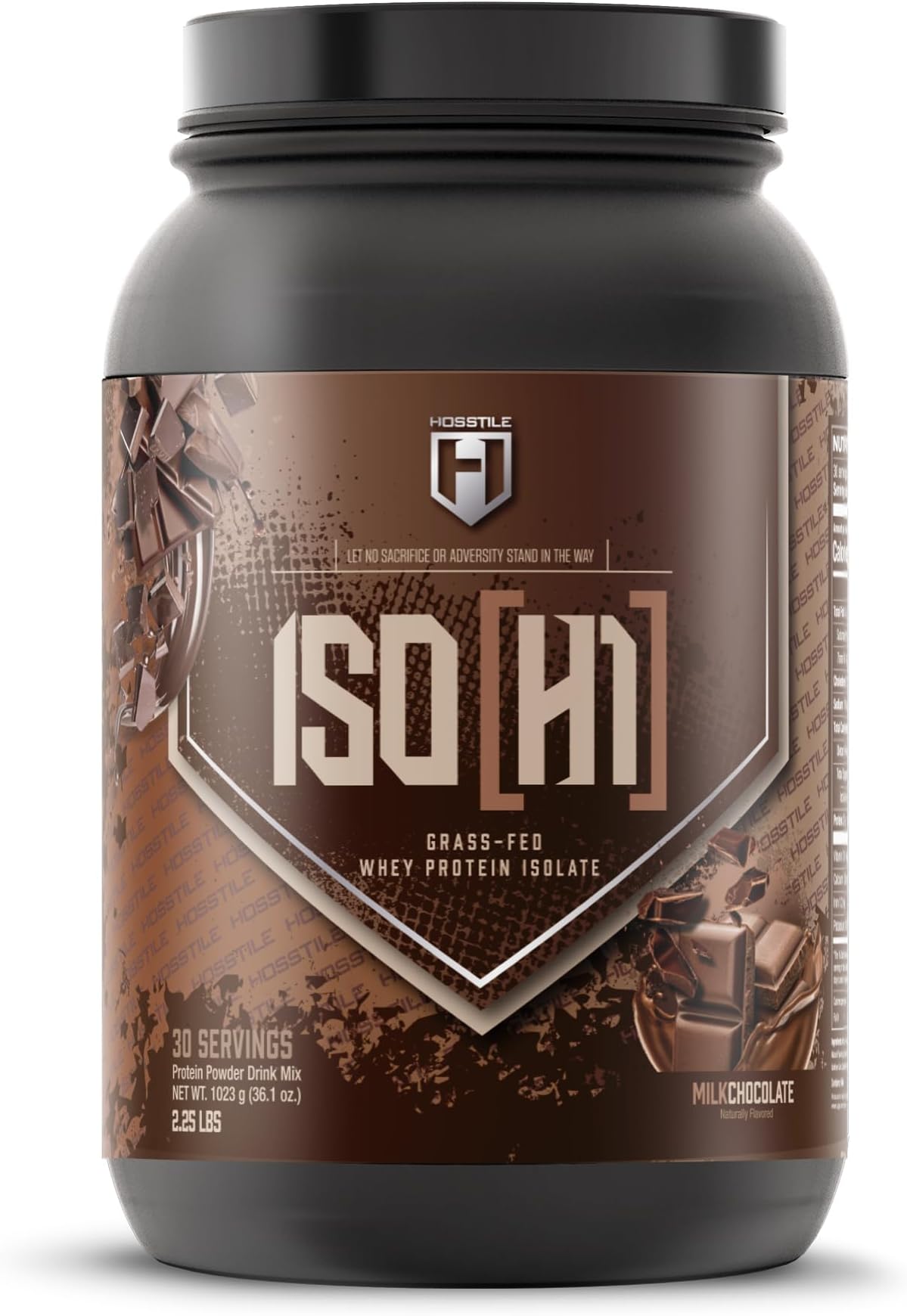 ISO[H1] Grass Fed Whey Protein Isolate with Digestive Enzymes, Whey Protein Powder for Muscle Gain & Muscle Recovery, Post Workout Recovery Drink, Milk Chocolate, 30 Servings