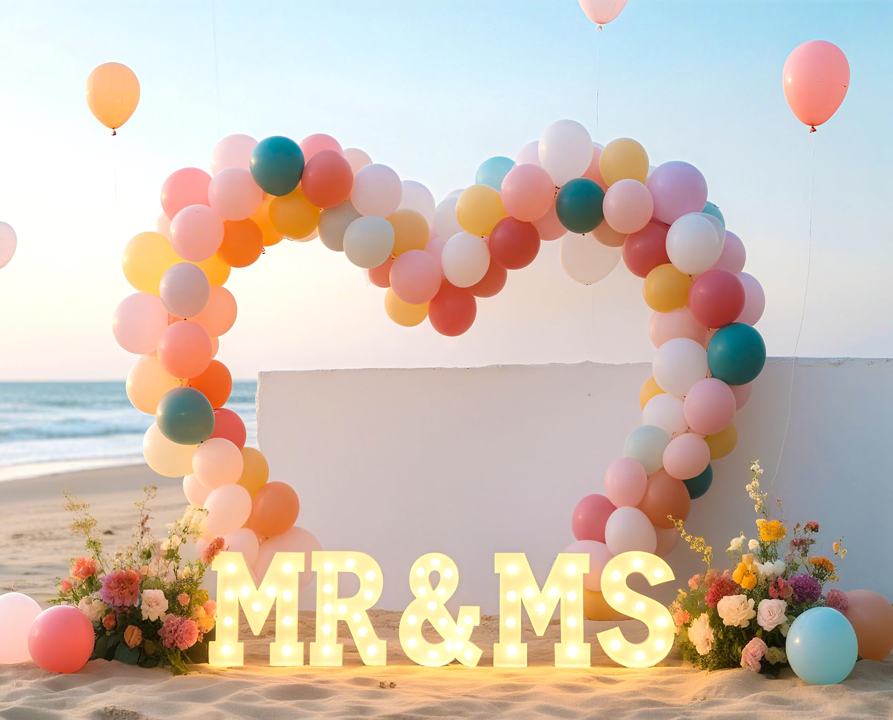 8,8 * 7,5 pies en Forma de corazón Arco de Soporte, jardín con Base, Fondo de Metal para Boda Graduación Fiestas de la Temporada, Decoración de Fondo de Aniversario