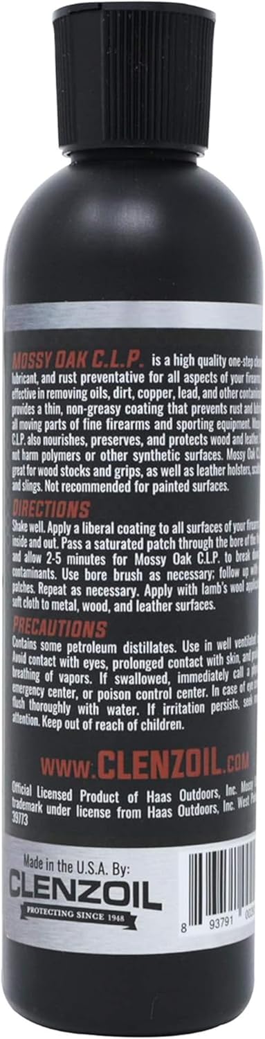 Mossy Oak CLP Gun Cleaning Oil | All-in-One Cleaner, Lubricant & Protectant | One-Step Gun Oil CLENZOIL