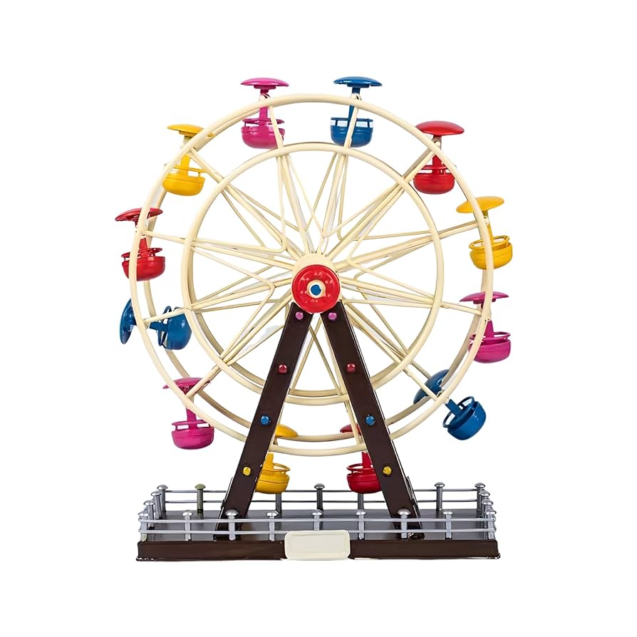 インテリア　動くカラフルな観覧車型置物 インテリア動くカラフルな観覧車型置物