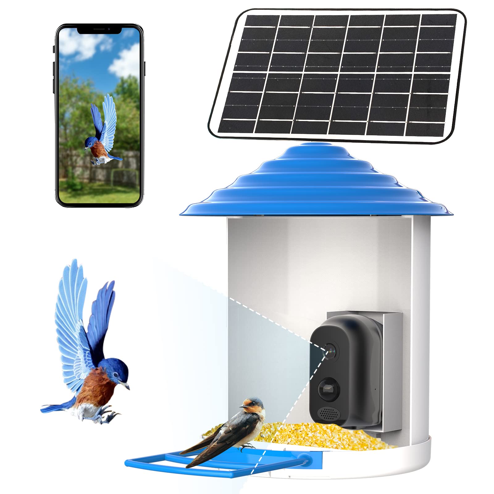 Bird Feeder With Camera Ai Bird Identification Smart Bird Feeder