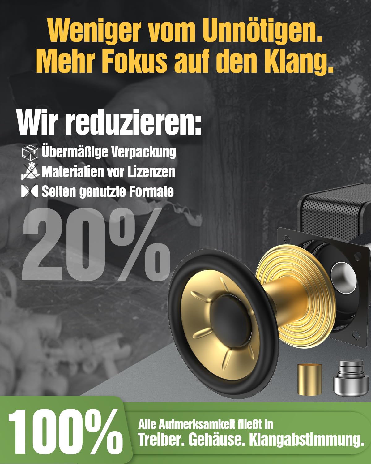 Hölzern 5.1.2CH Soundbar für TV Geräte, 4 Surround-Lautsprecher, 400W Spitzenleistung, Heimkino Virtual Surround Soundsystem Sound Bar mit 5.25'' Subwoofer, ARC/Optisch/BT 5.3/AUX/USB, HiPulse N512