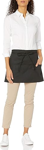 Uncommon Threads - Delantal reversible unisex, 3 bolsillos por lado