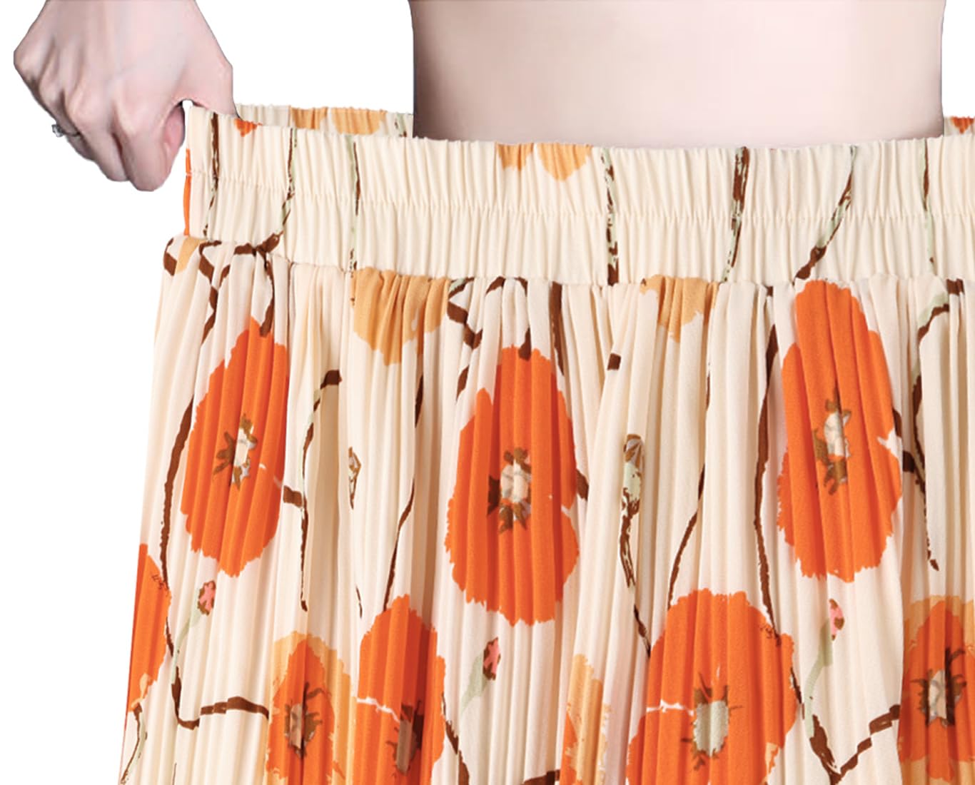 Basoteeuo Jupe pour Femme, imprimé léopard, Pull midi Long, Jupes plissées, Taille Haute, Jupes trapèze