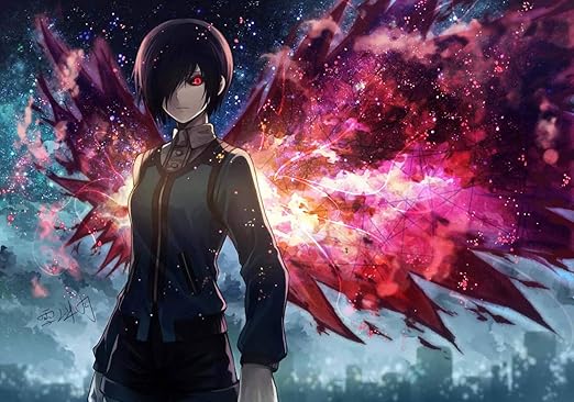 Amazon 東京喰種トーキョーグール ポスター 金木研 漫画 アニメ ビッグサイズ ウォールステッカー 28 41in ウォールステッカー オンライン通販