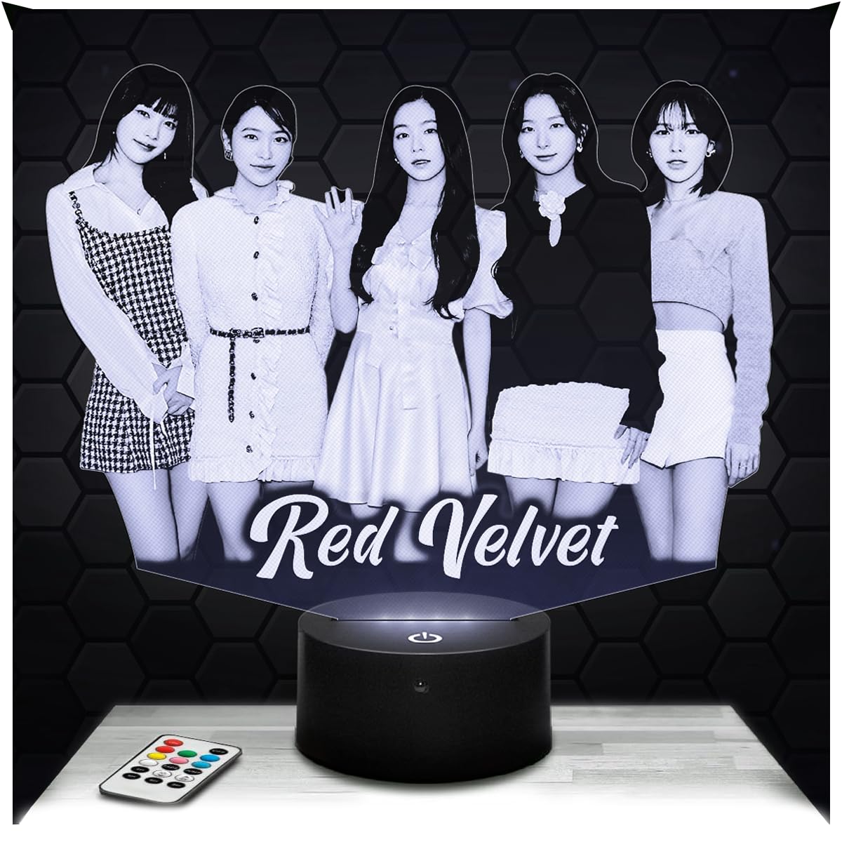 Lampephoto.fr - RedV 3D Lamp Deco Girl's Room 3D RedV K-pop Object Korean Pop Korean Gift idea Soft Light Decoration Night Light Office Deco, Original Christmas, Gift idea for Teenagers, Merchandising