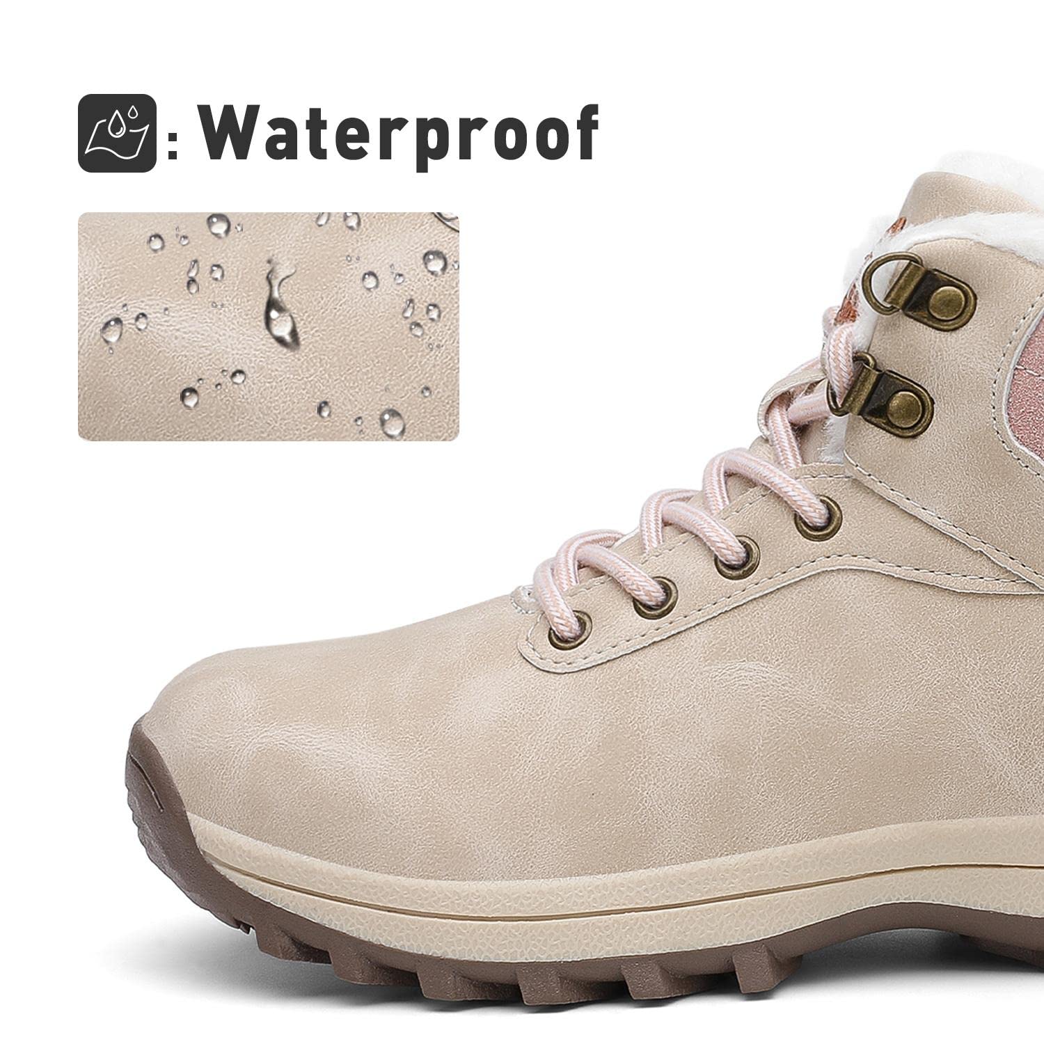 Mishansha Scarponcino Foderata - Caldo Antiscivolo Comode, Unisex Adulto