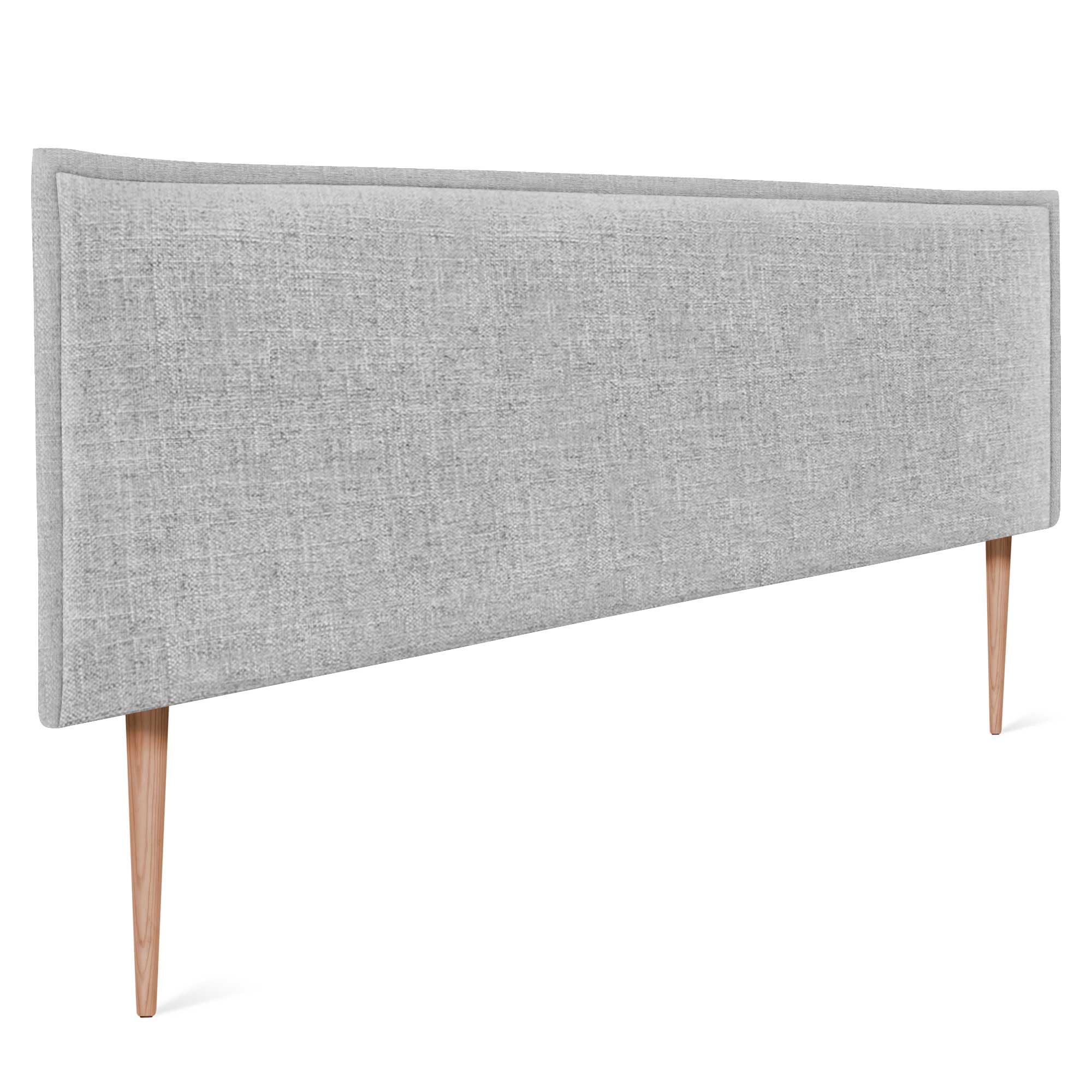 DHOME Solid Natural Linen Headboard with Trim Upholstered Headboard Bed Bedroom Modern Top Trending (Natural Linen, 160 x 105 cm with Legs (Beds 150/160)) — view 12