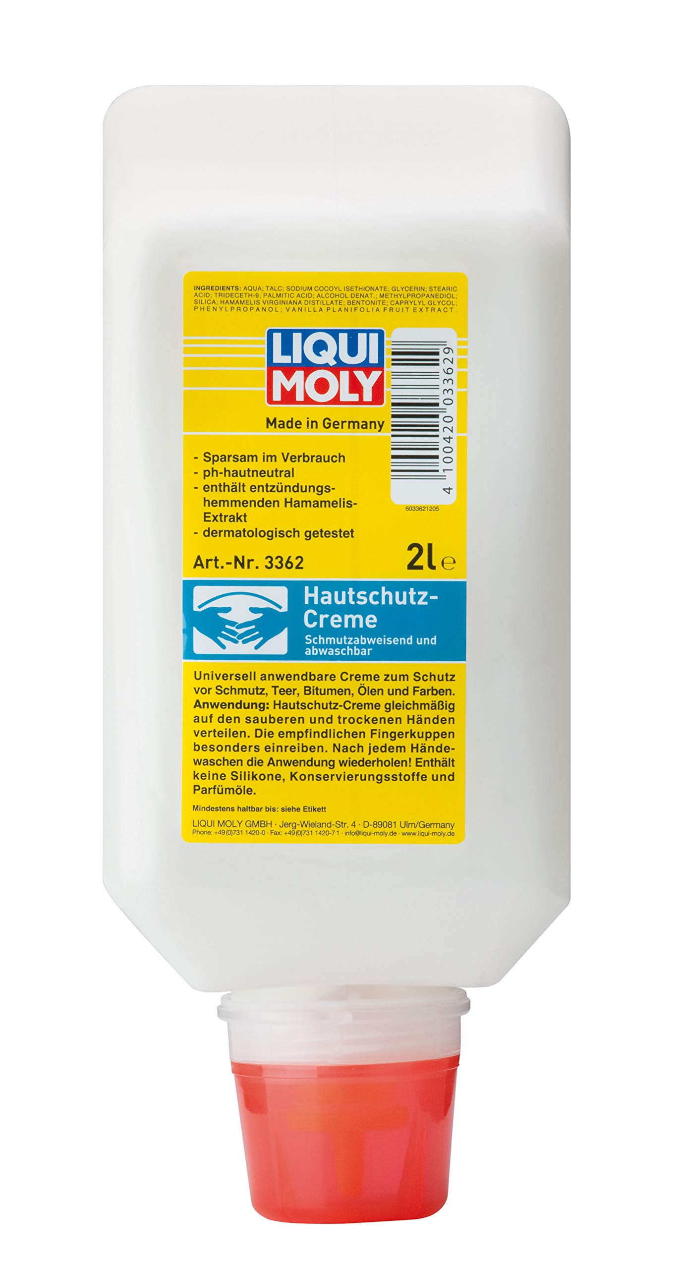 2X Original Liqui Moly 2L Hautschutz-Creme Skin Protection Cream 3362