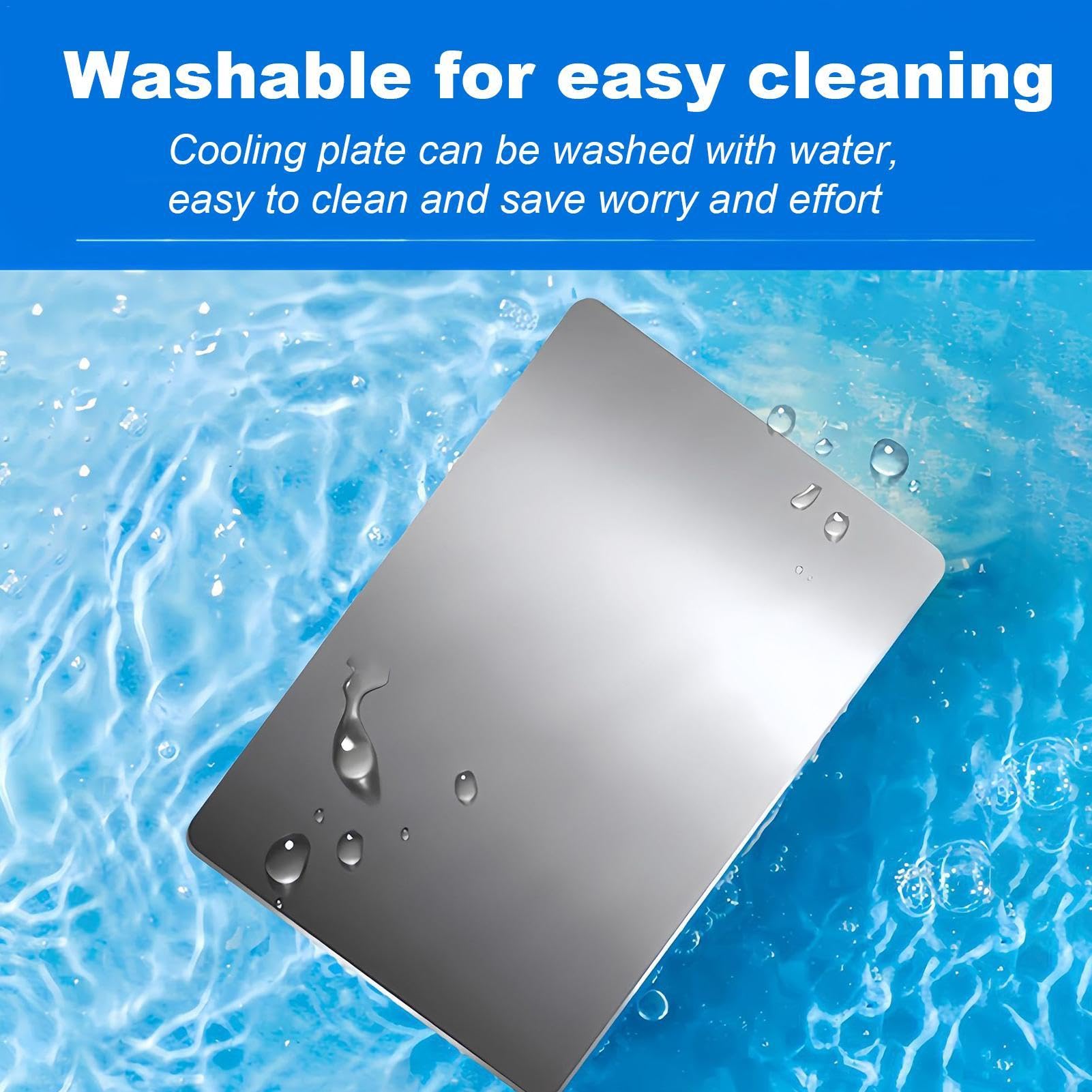 Aluminum Pet Cooling Pad, Rest Cooling Mat, Portable Cooling Mat, Aluminum Pet Cooling Pad, Cooling Mat with Washable & Easy to Clean Design for Rabbits Hamster Chinchilla