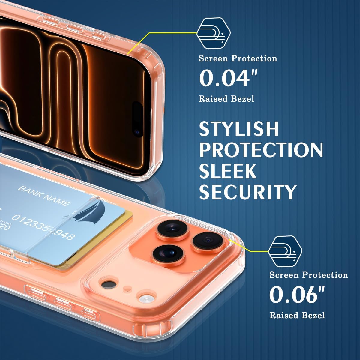 Petocase for iPhone 17 Pro Max Wallet Case Card Holder Slot Ultra Slim Fit Flexible TPU Gel Rubber Soft Skin Silicone Protective Phone Case Cover for Apple iPhone 17 Pro Max 6.9 inch Crystal Clear - Image 3