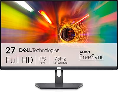 Dell S2721NX 27″ Full HD (1920×1080) Écran PC, 75Hz, IPS, 4ms, AMD FreeSync, Bords Ultra-Fins, 2x HDMI, Garantie 3 ans, Noir