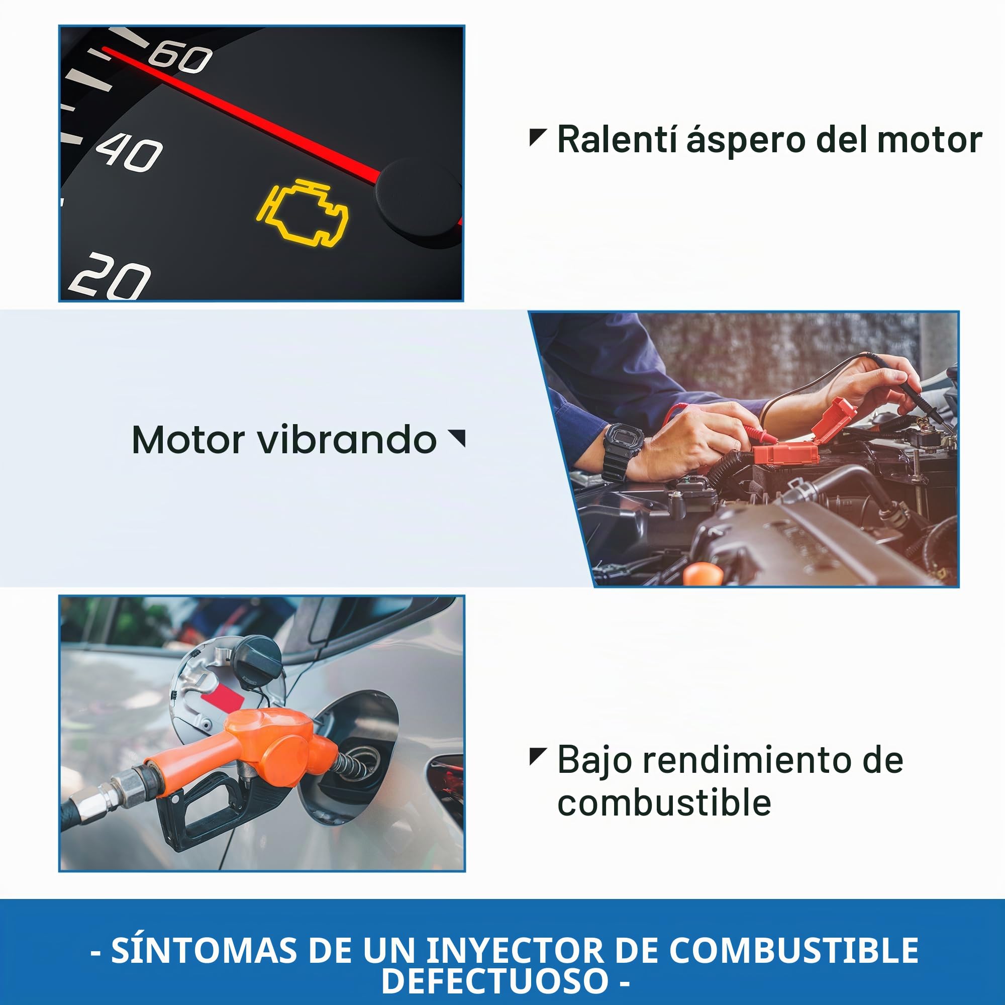 A ABSOPRO Inyector De Combustible Para Vw Passat B6 B7 05-14 4 Unidades | Negro, Metal/Plástico, 88X21Mm, Oe:06H906036G/06H906036E, Para Vw Tiguan 07-18, Para Vw Golf 04-13, Para Seat Leon Ii 09-12